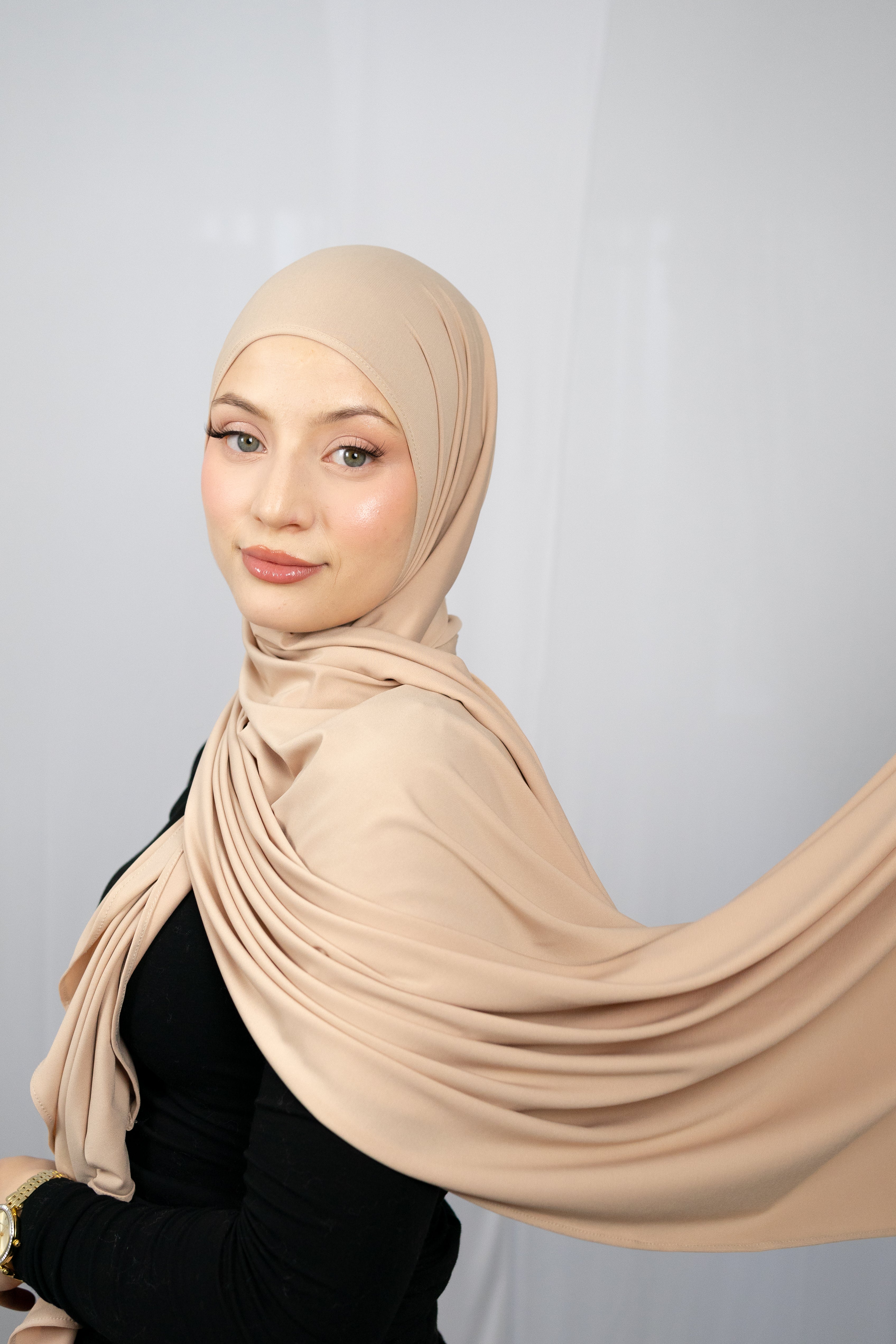 JERSEY- HIJAB IN CREME