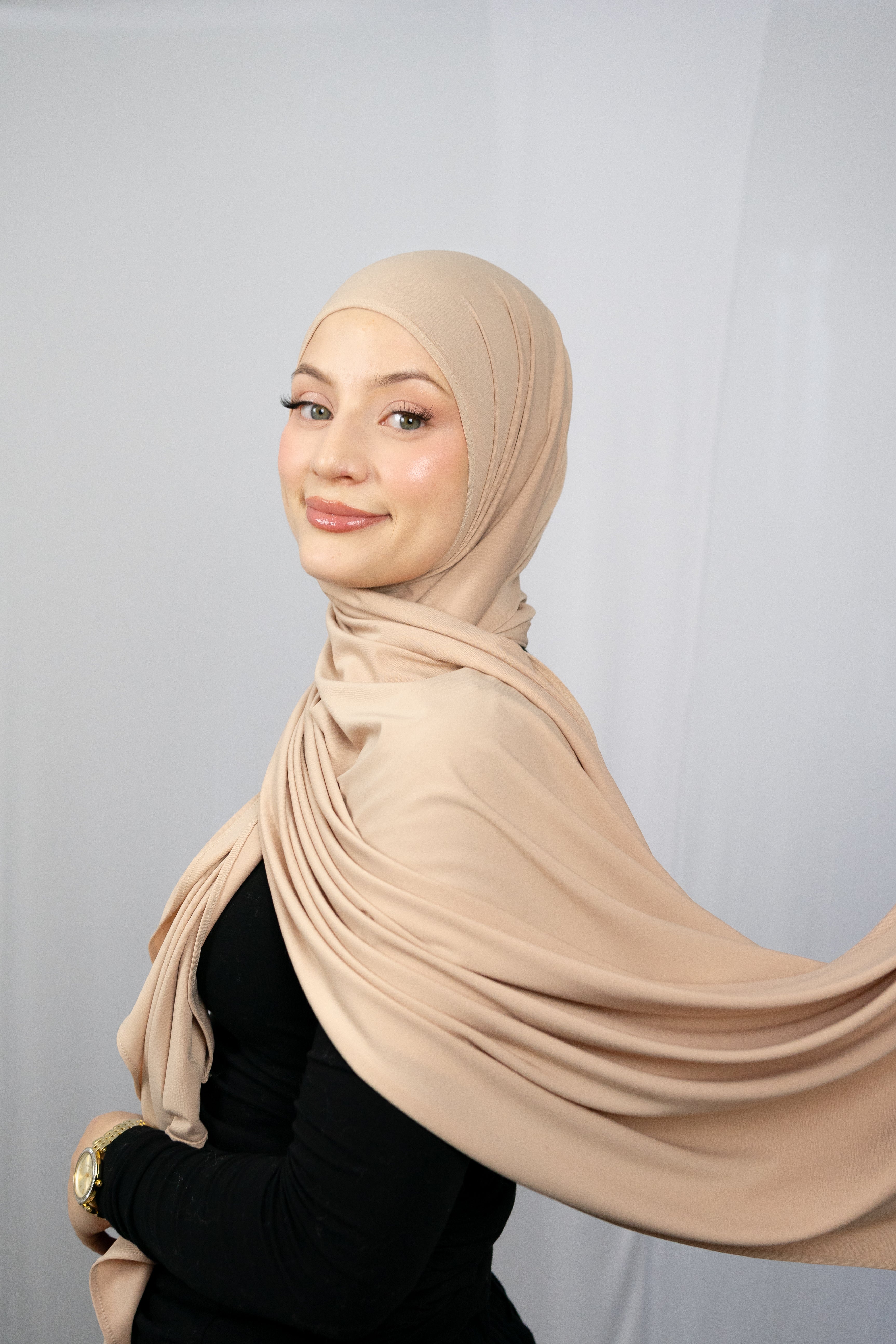 JERSEY- HIJAB IN CREME