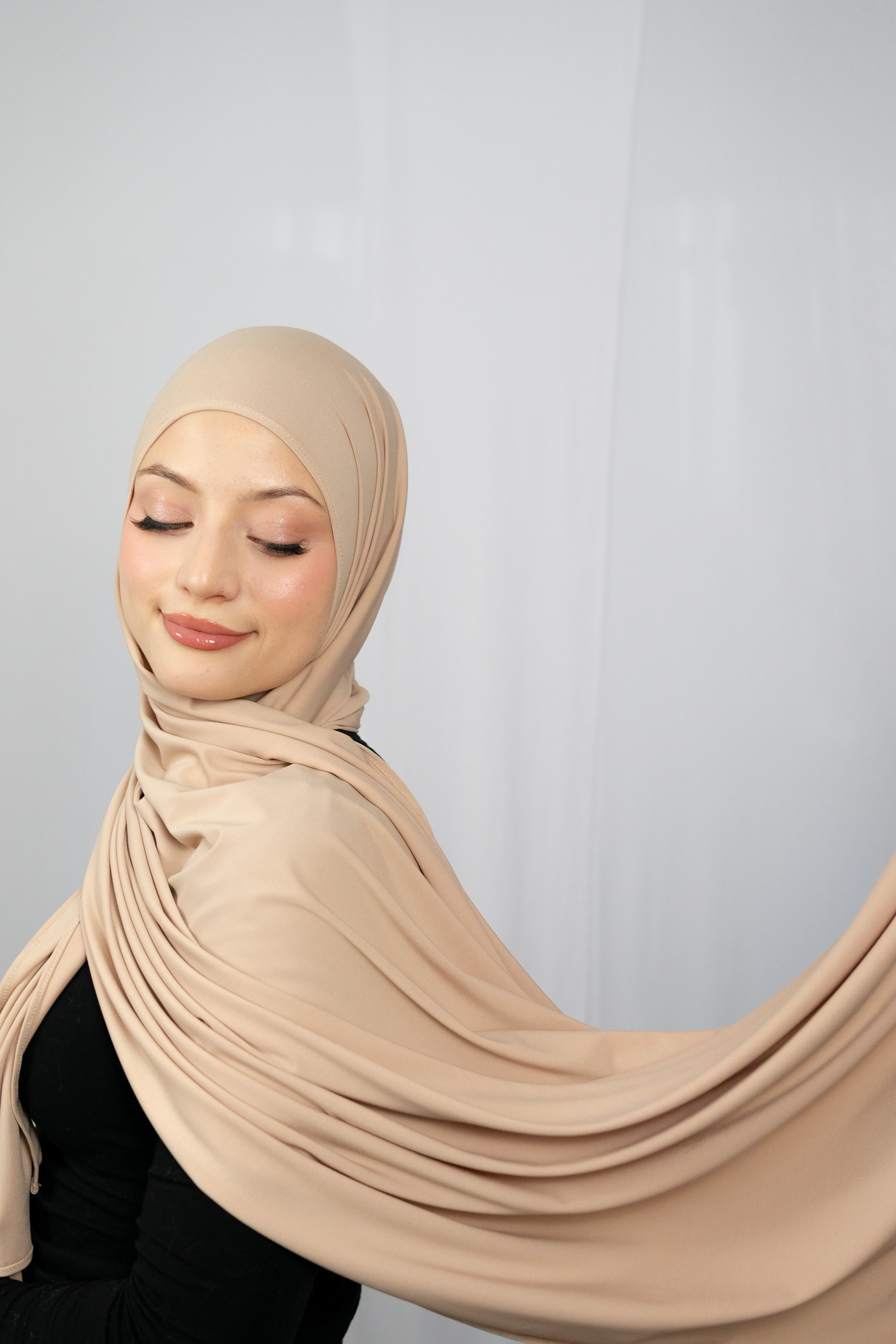 JERSEY- HIJAB IN CREME