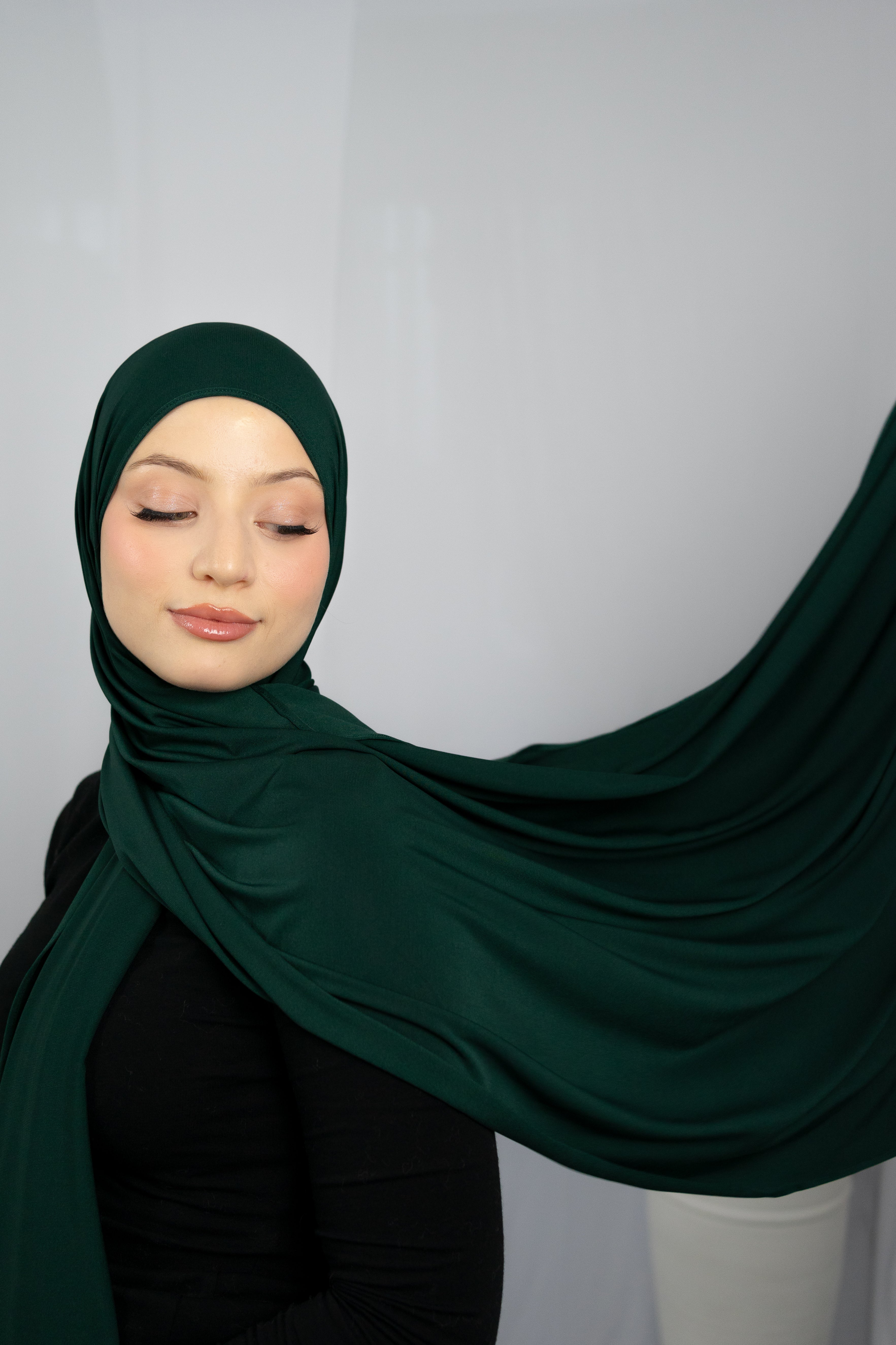 JERSEY-HIJAB IN ALPINE GRÜN