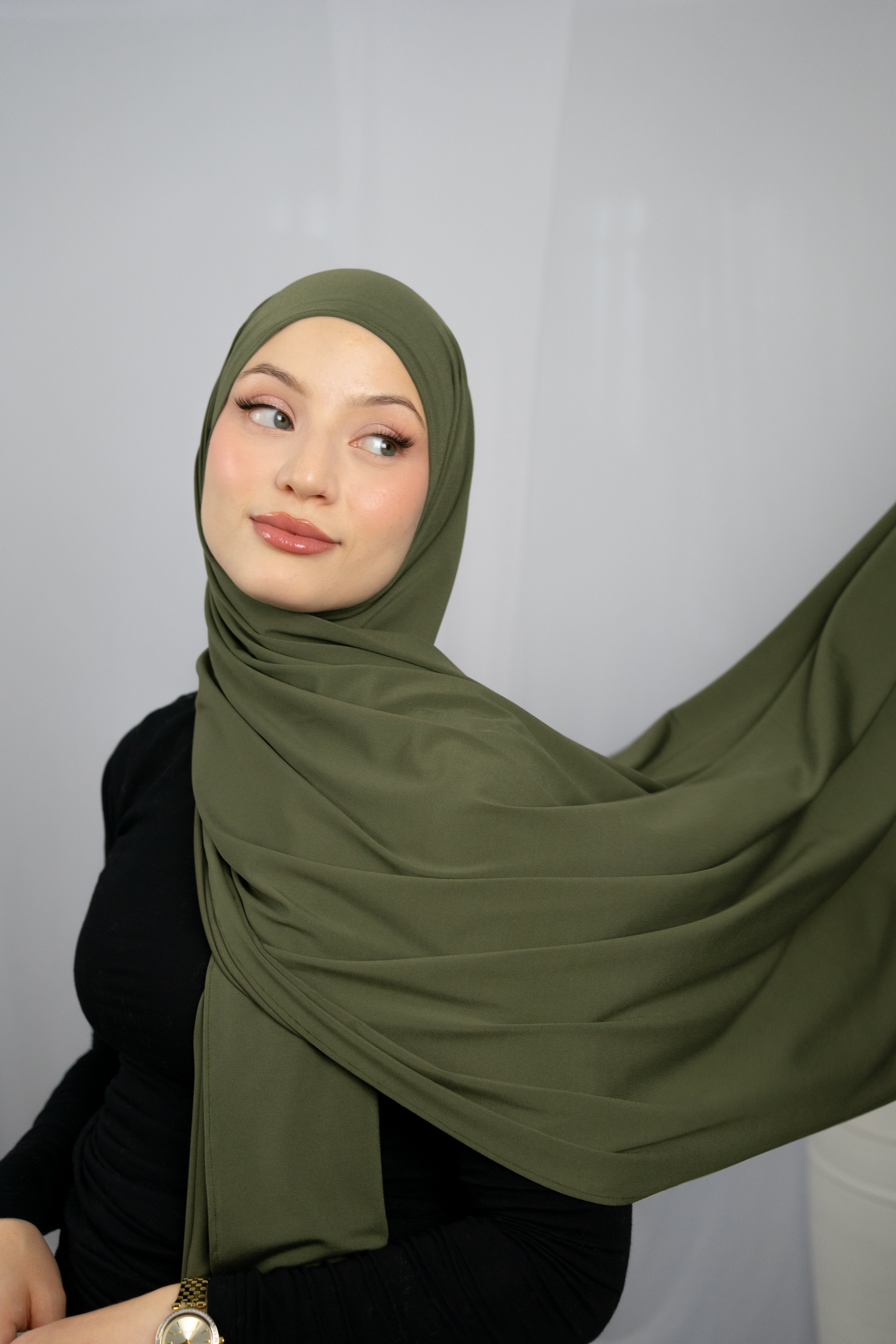 JERSEY -HIJAB IN KHAKI
