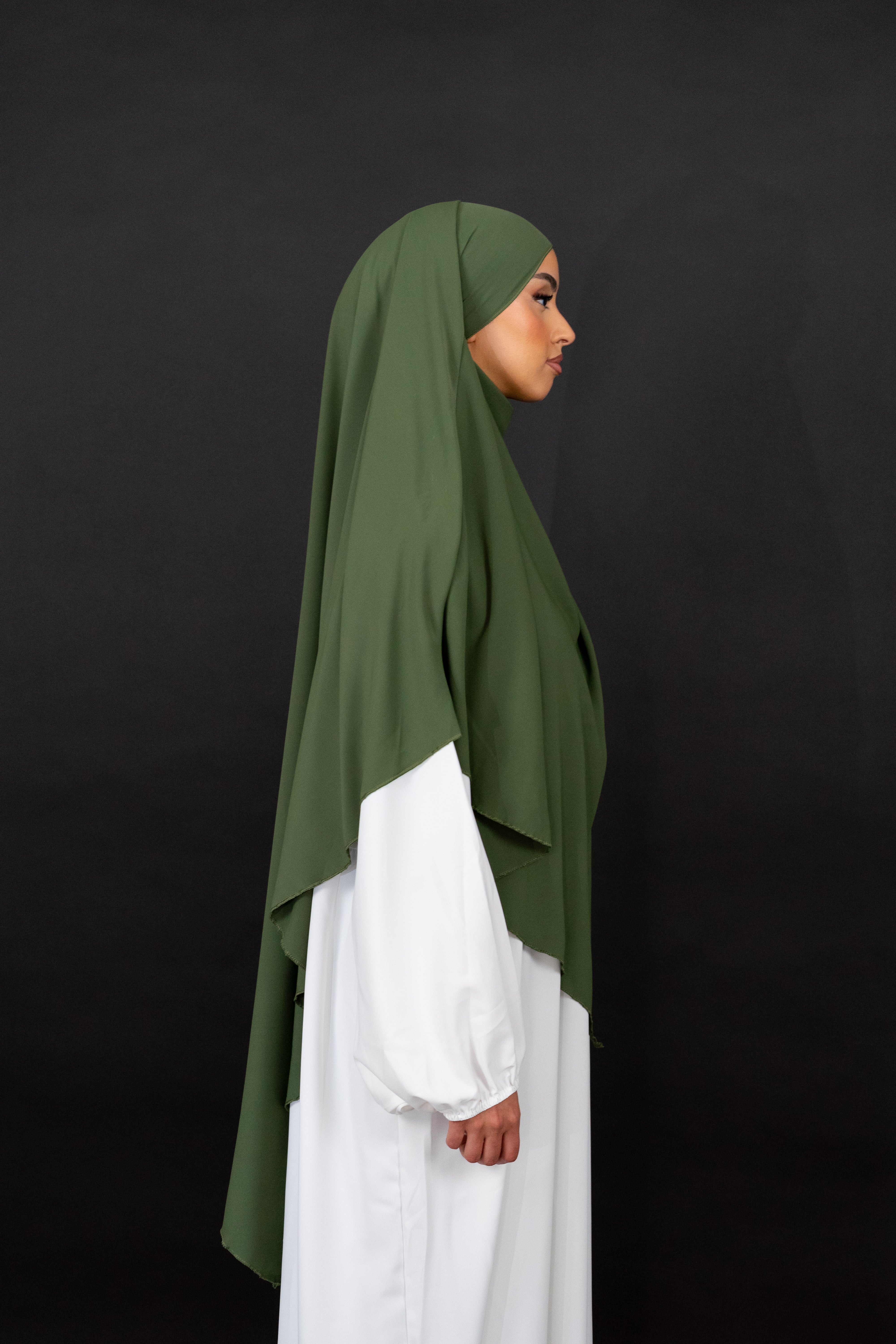 Eleganter Khimar in der Farbe Khaki