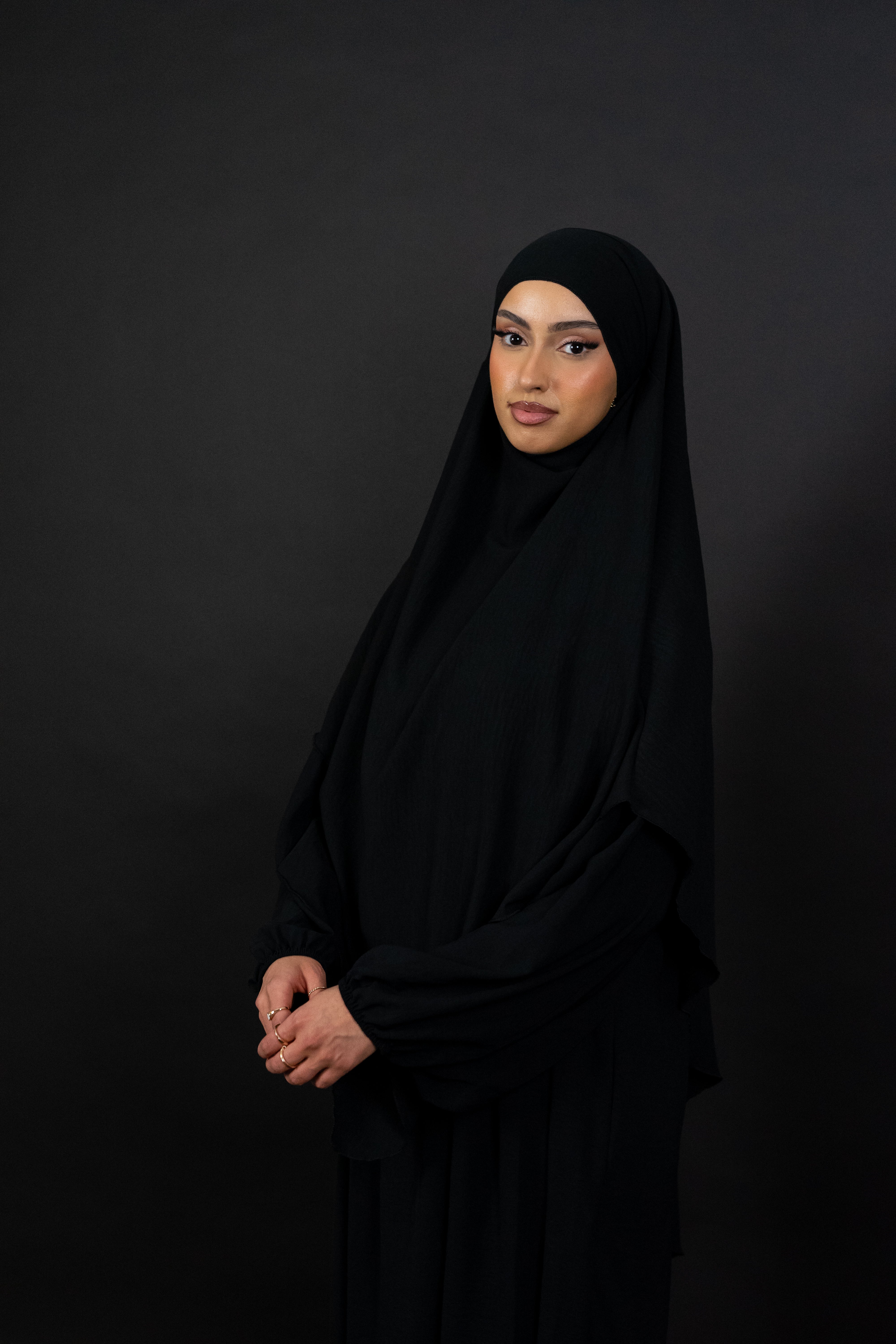 Nadira Abaya Set in Schwarz