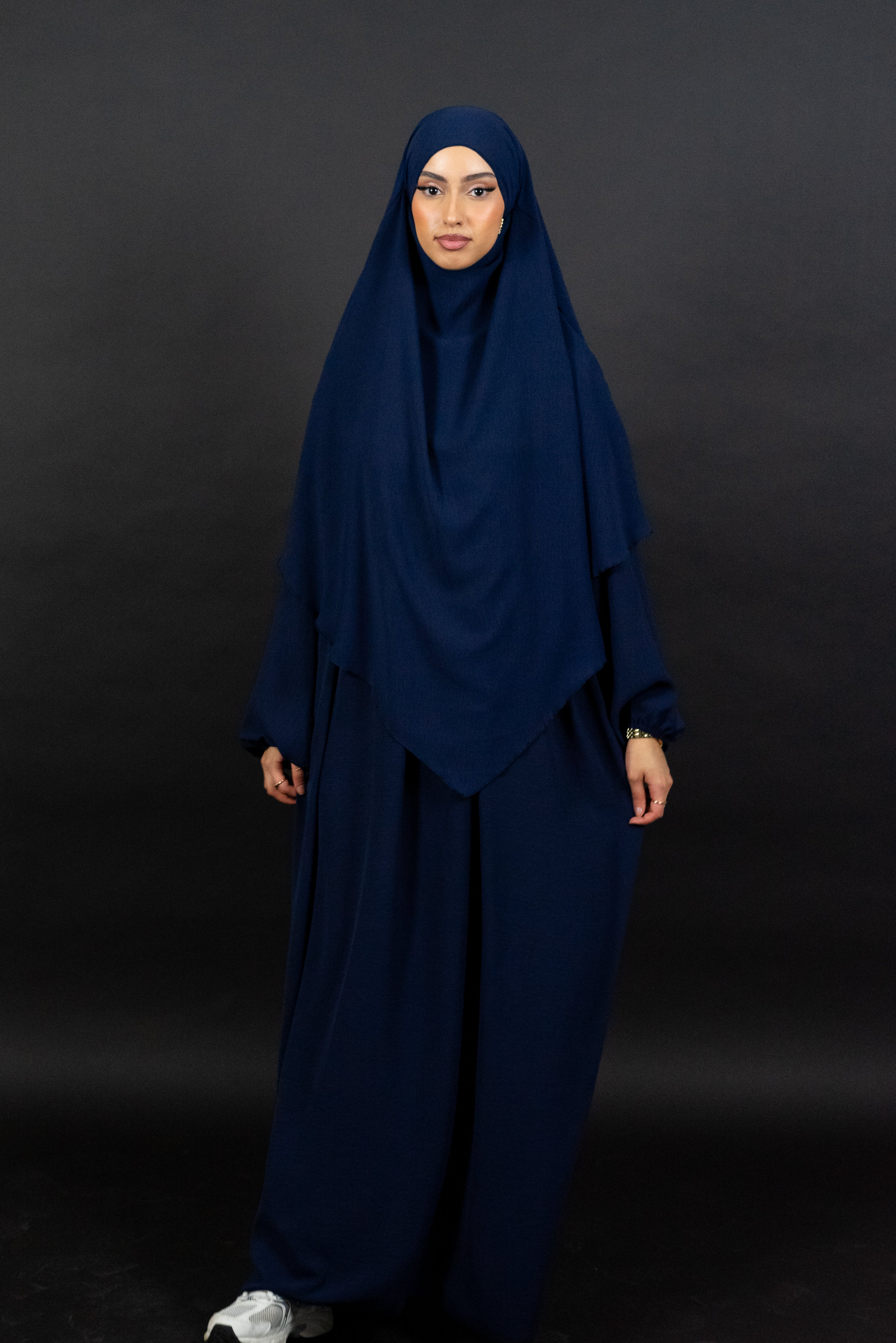 Nadira Abaya Set in Marineblau