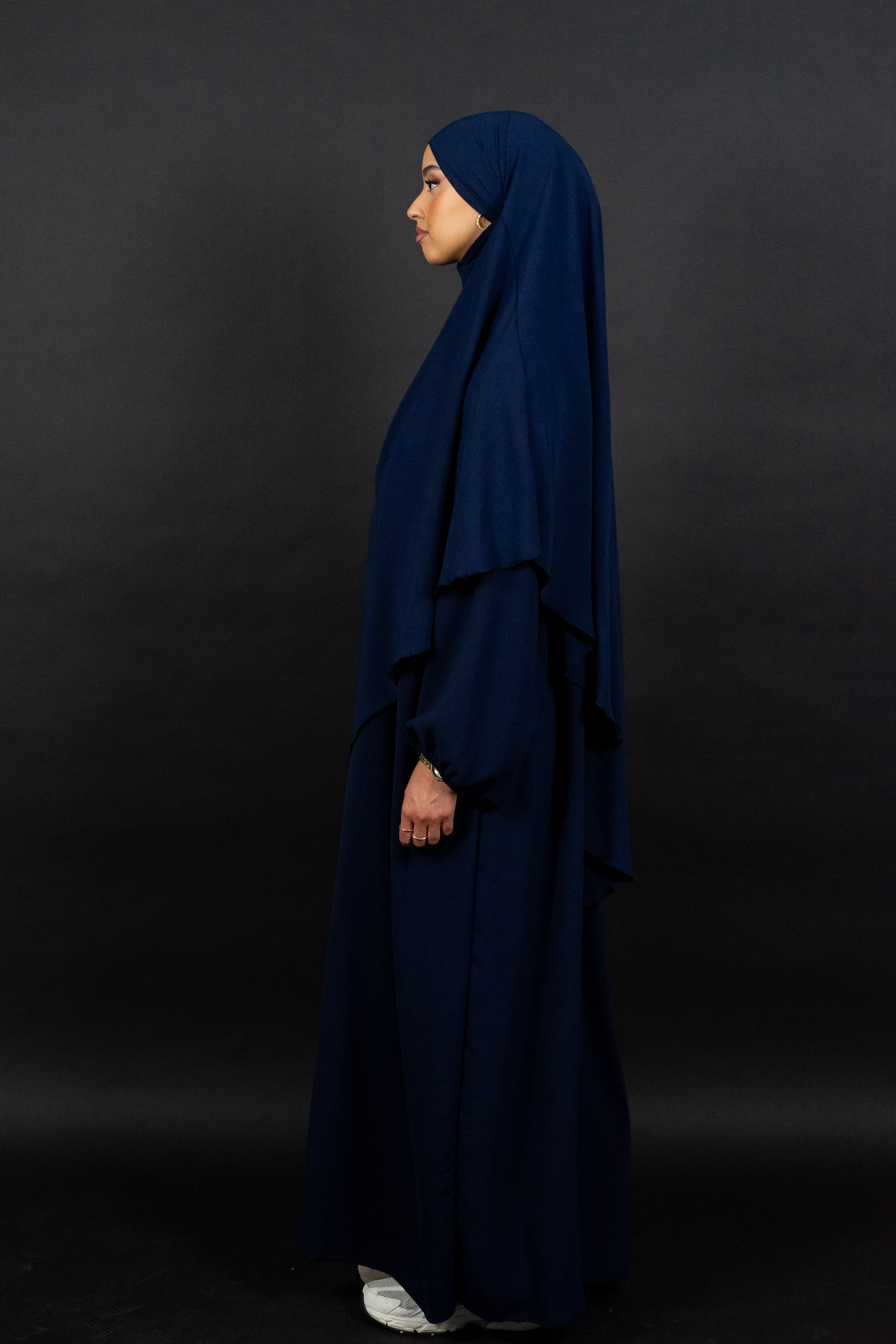 Nadira Abaya Set in Marineblau