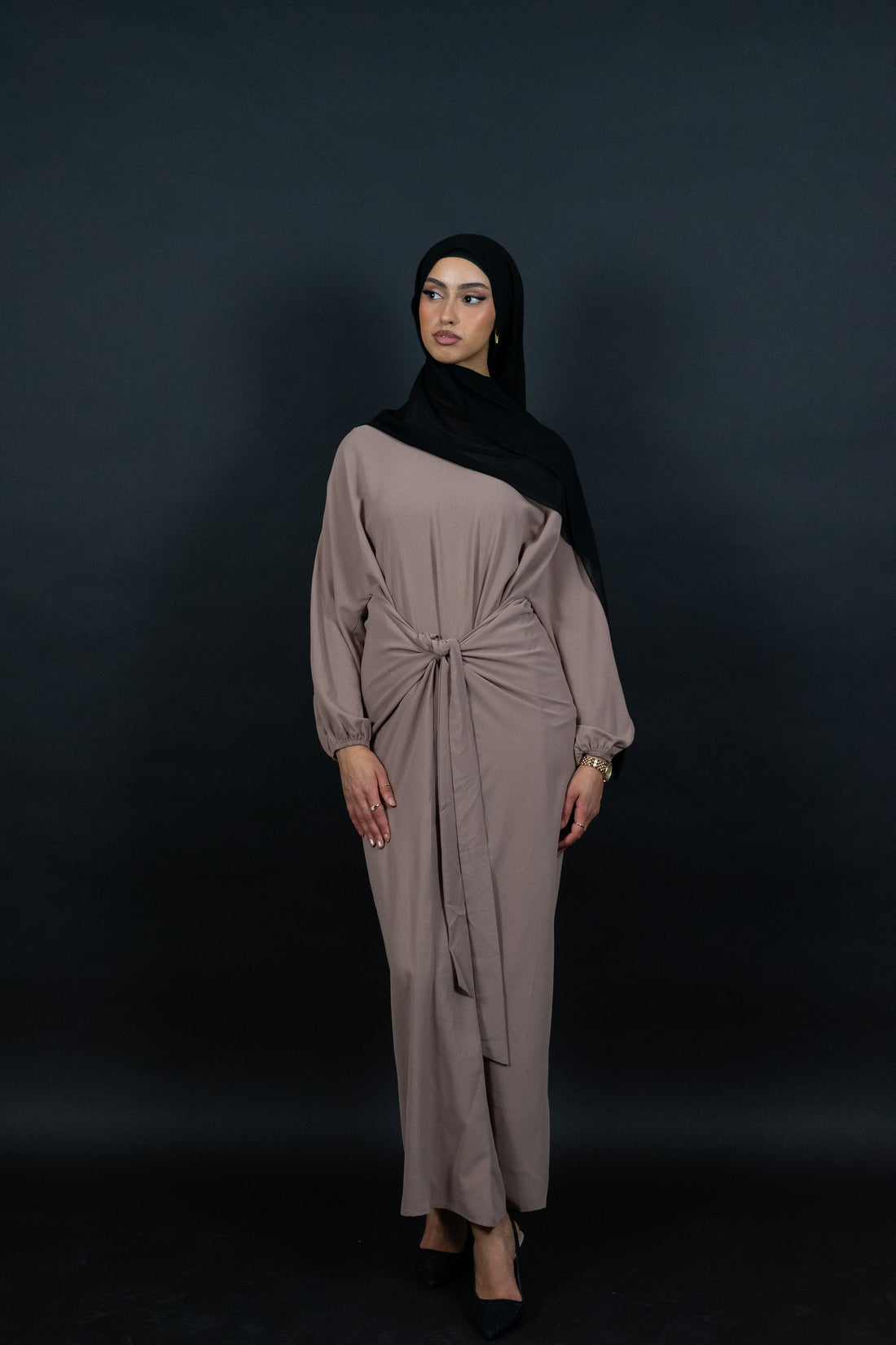 Wickelkleid mit vielseitiger Tragemöglichkeit