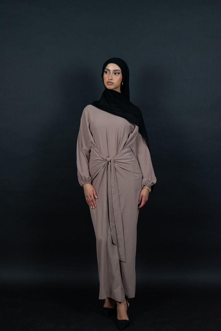Wickelkleid mit vielseitiger Tragemöglichkeit