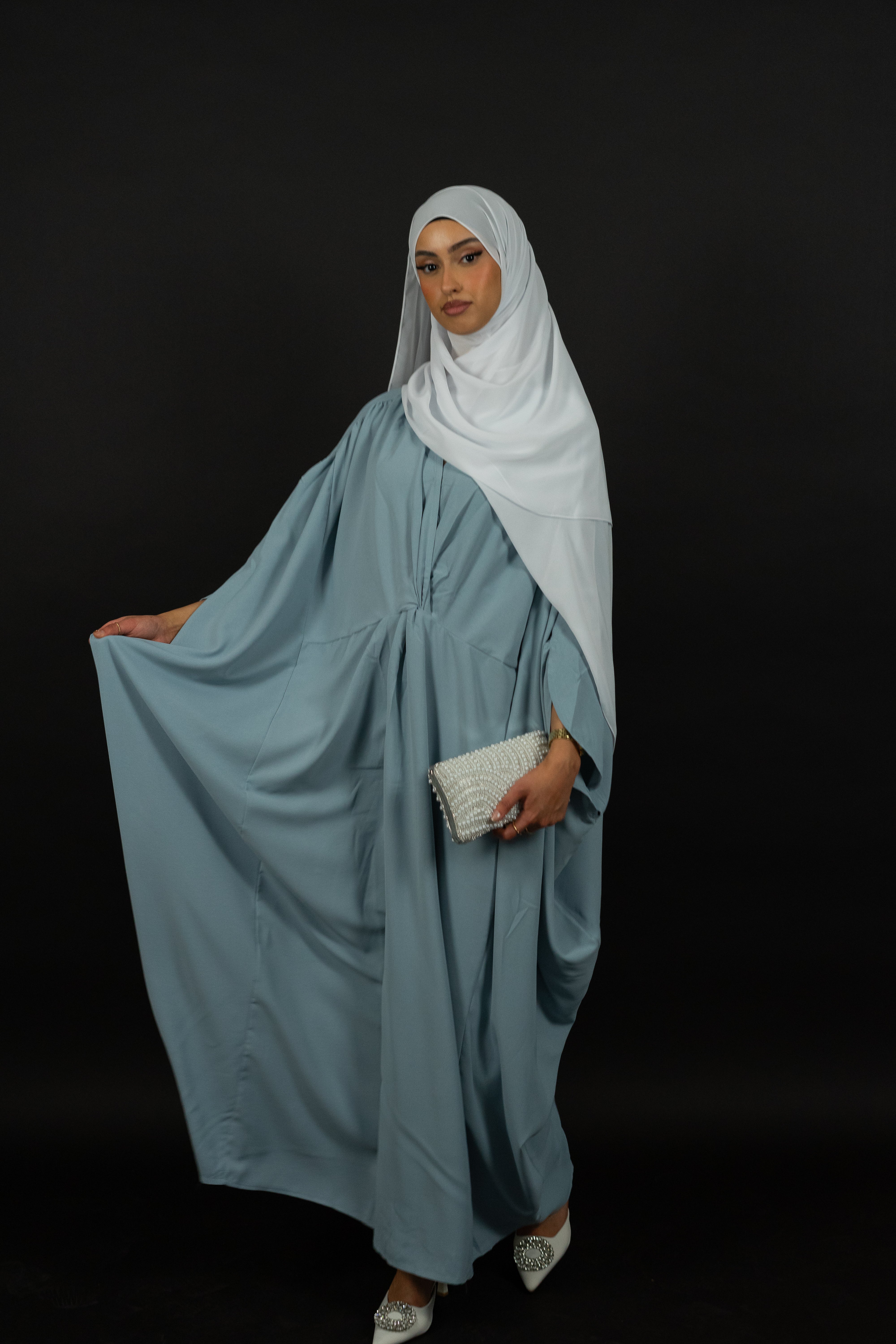 ABAYA KLEID MIT FLEDERMAUSÄRMELN