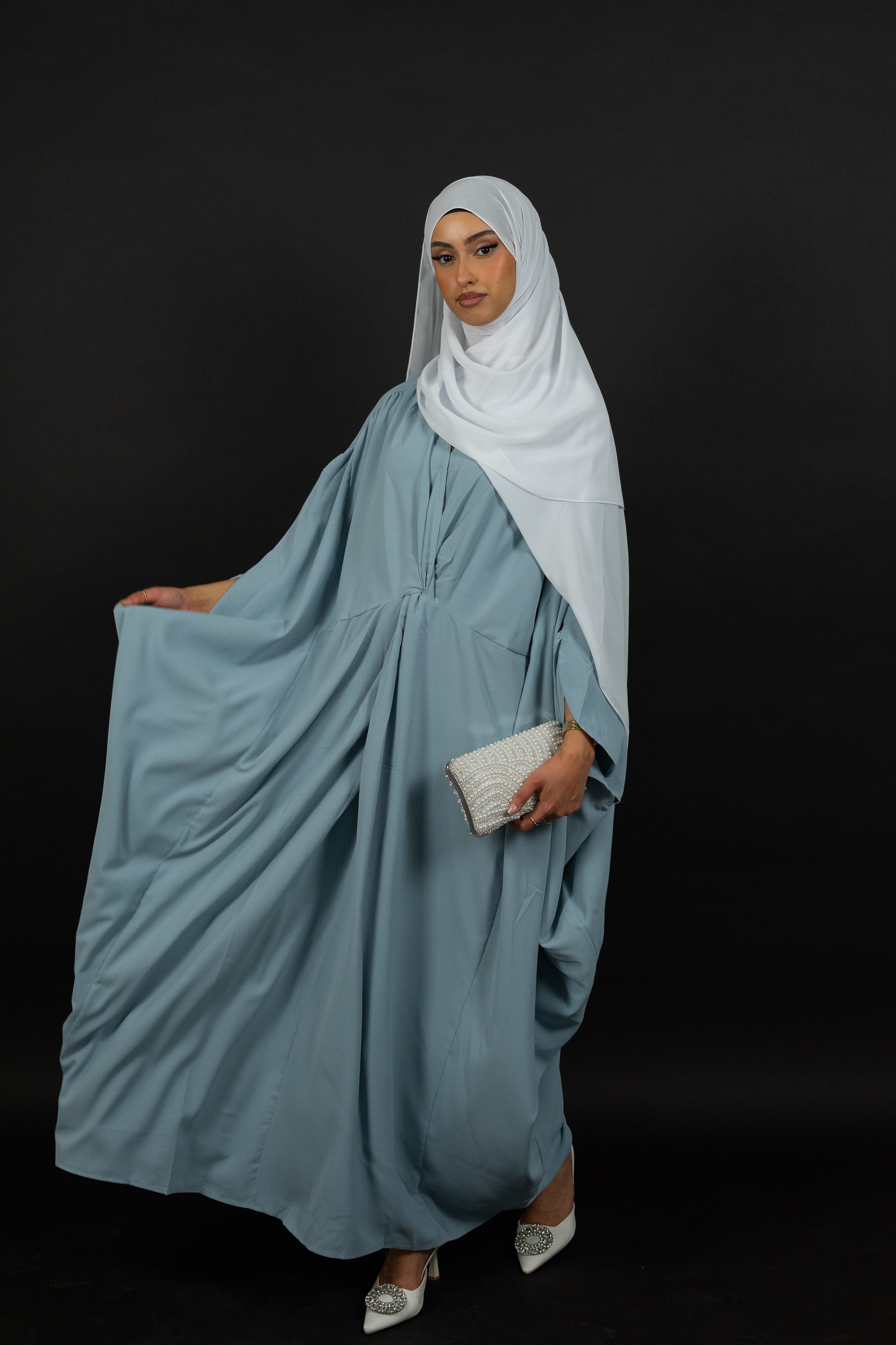 ABAYA KLEID MIT FLEDERMAUSÄRMELN