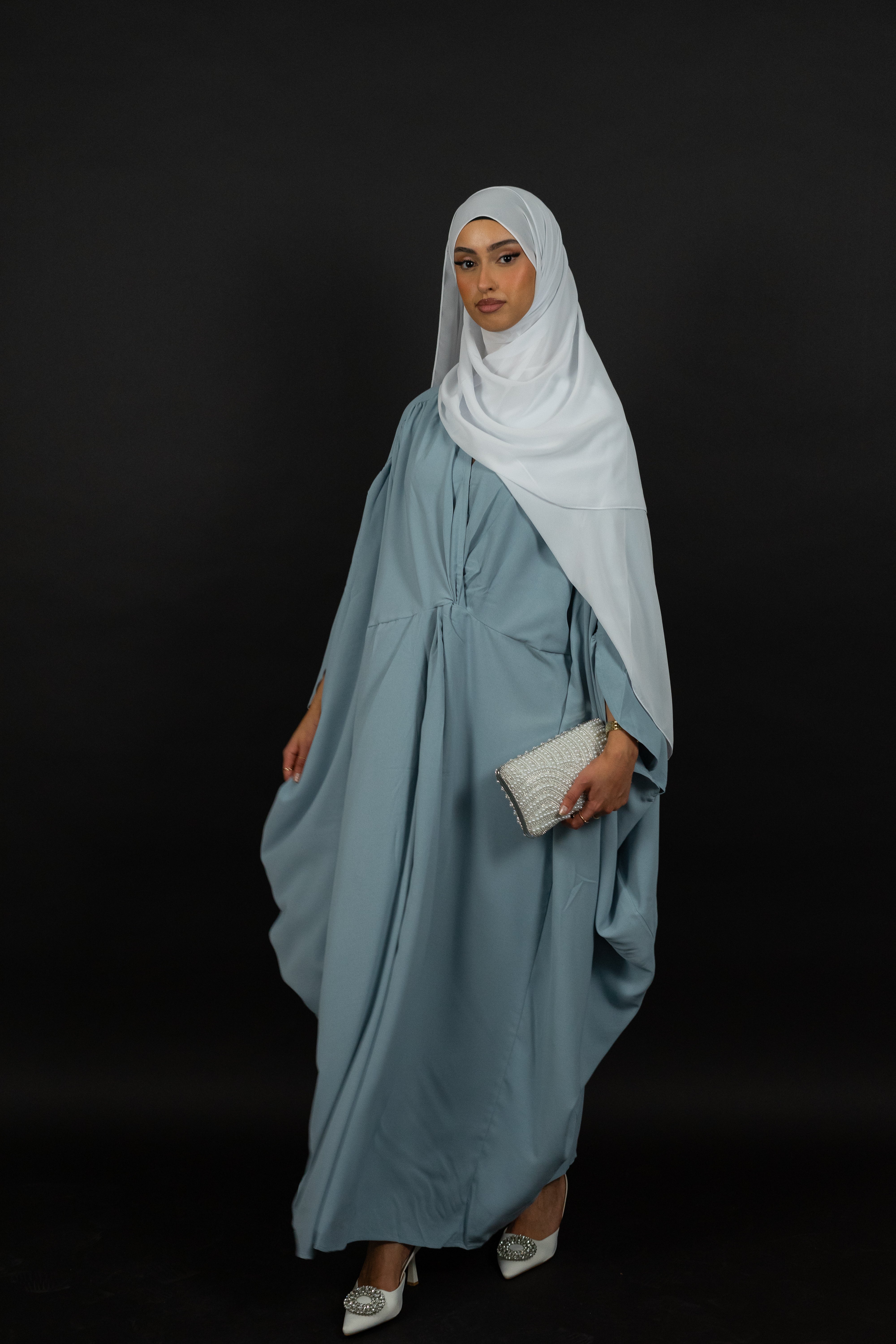 ABAYA KLEID MIT FLEDERMAUSÄRMELN