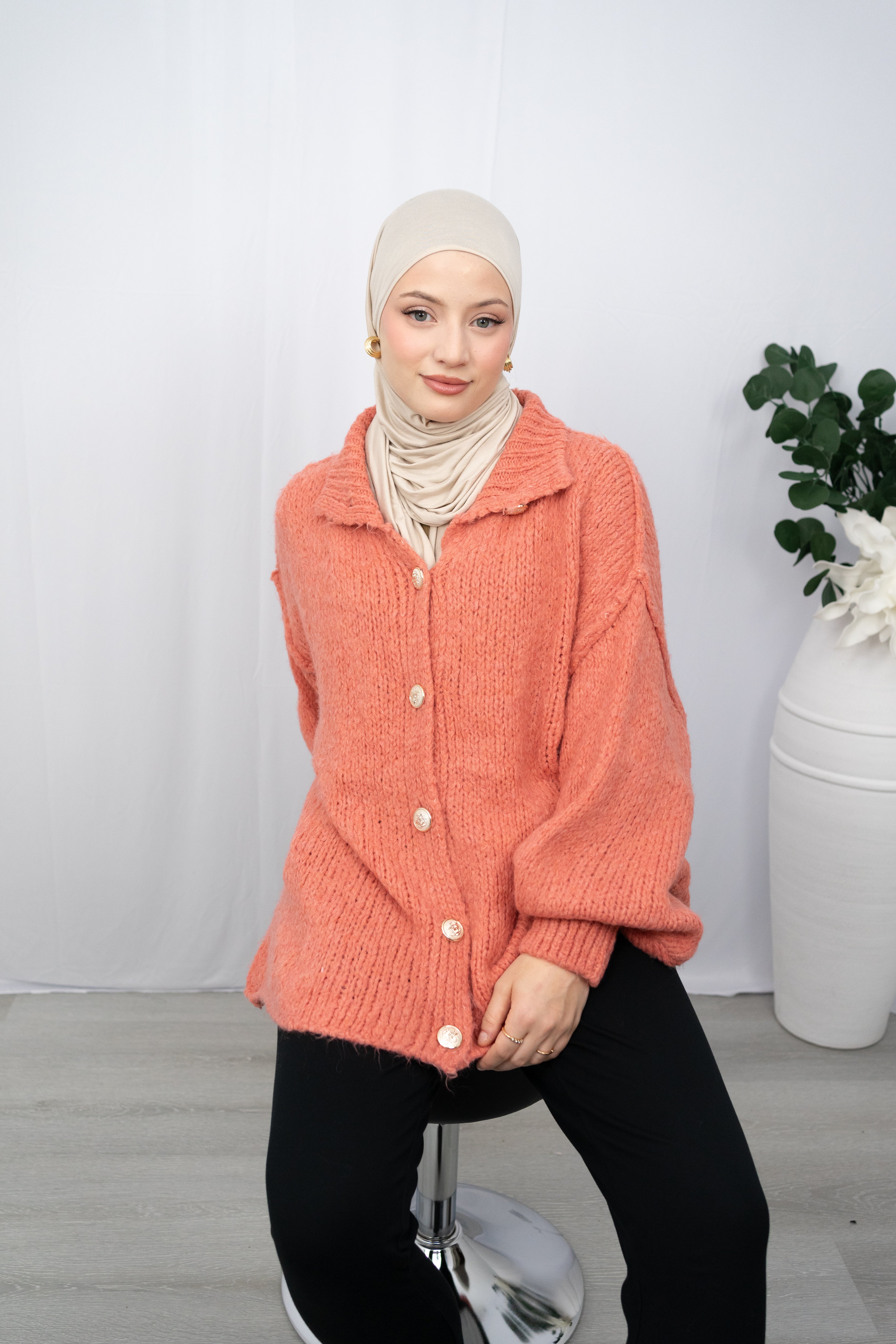 DIELLA CARDIGAN IN ROST