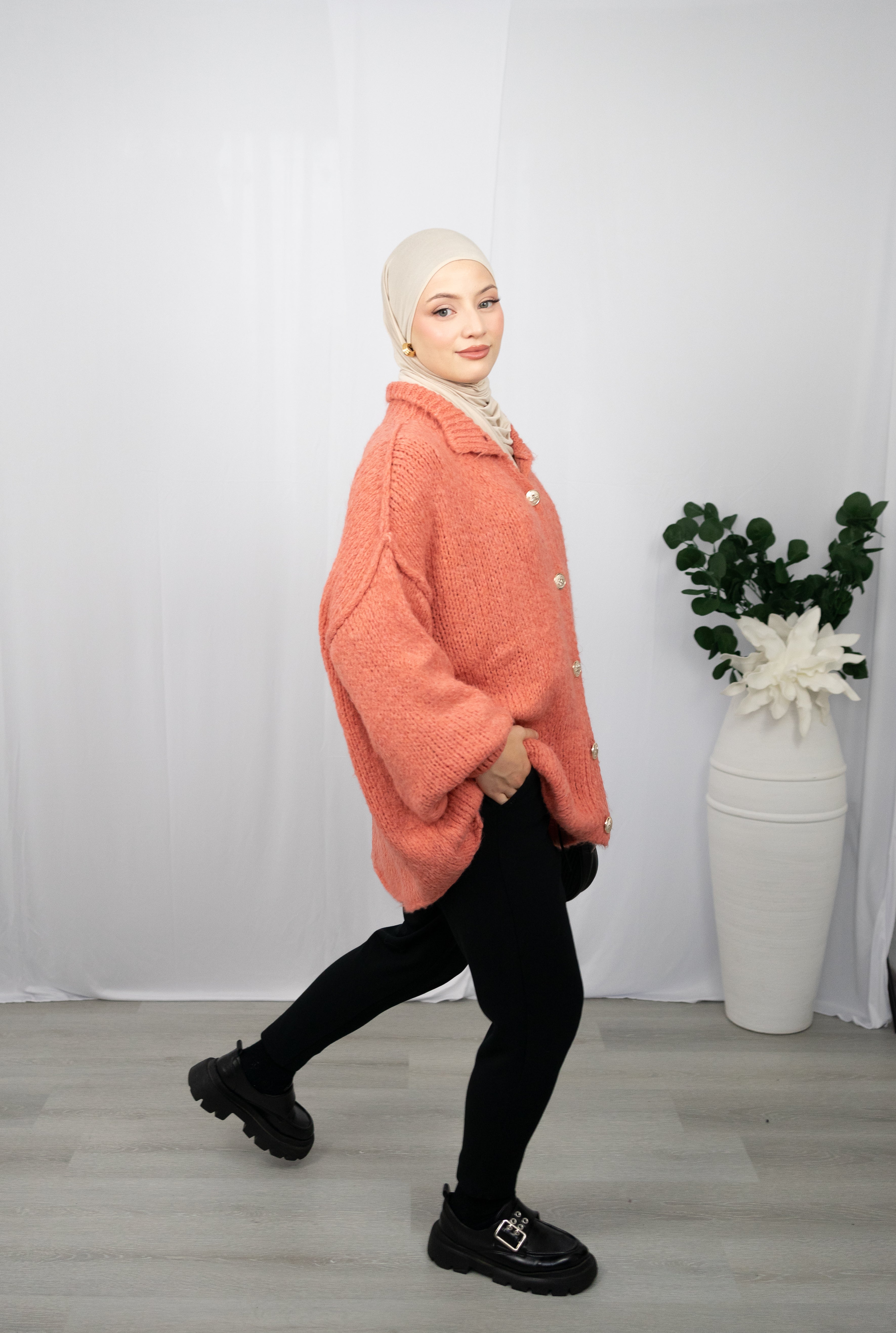 DIELLA CARDIGAN IN ROST