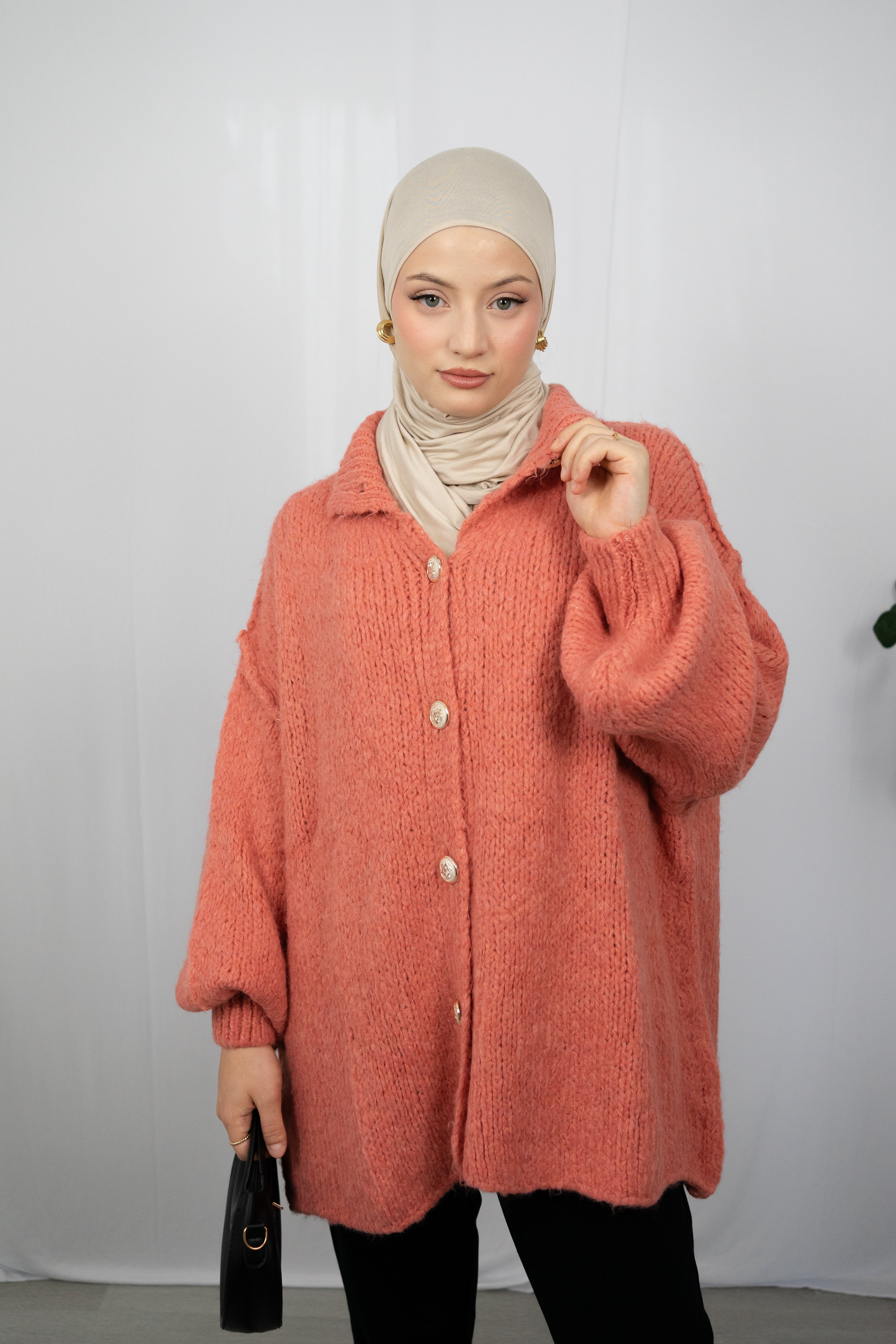 DIELLA CARDIGAN IN ROST